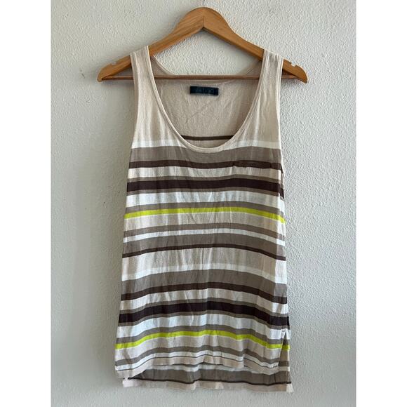 Velvet by Graham and Spencer striped knit tank size Medium lightweight boho - Picture 1 of 6